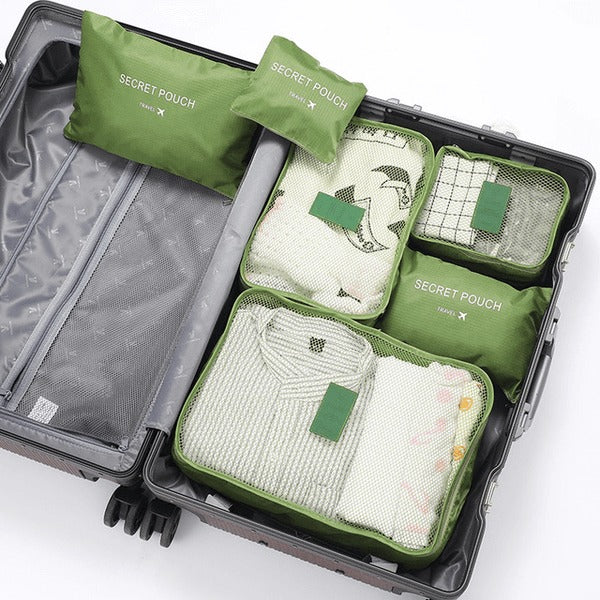 Kit 6 Bolsas Organizadoras para Viagem SUPER TRAVEL BAG [SUPER PROMOÇÃ