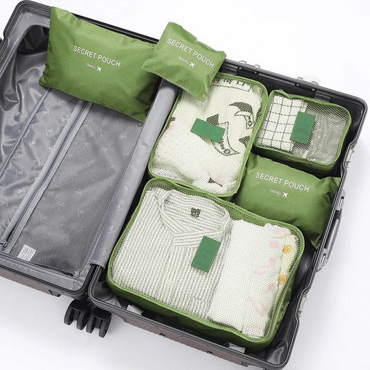 Kit 6 Bolsas Organizadoras para Viagem SUPER TRAVEL BAG [SUPER PROMOÇÃ