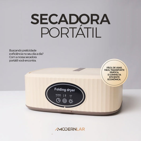 Secadora de Roupas Portátil PureVest™ Roupas Secas e Purificadas com T
