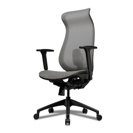 Cadeira Office Zinnia Florex, Espuma Moldada, Braco 3D, Cinza, ZNO-FLC